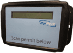 In lane scanner for prepaid permits
