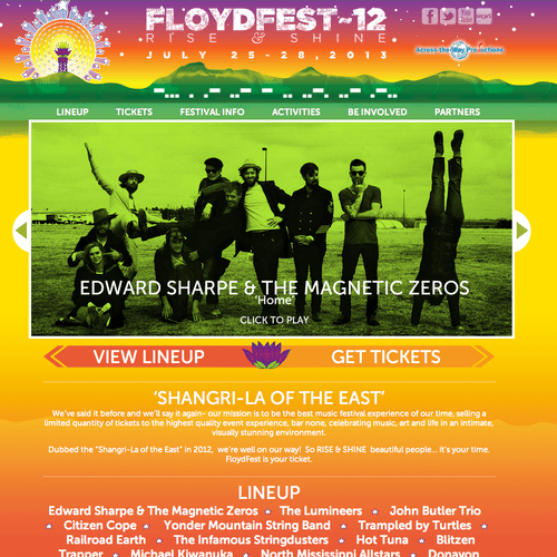 Floydfest 2013 Music Festival Website
