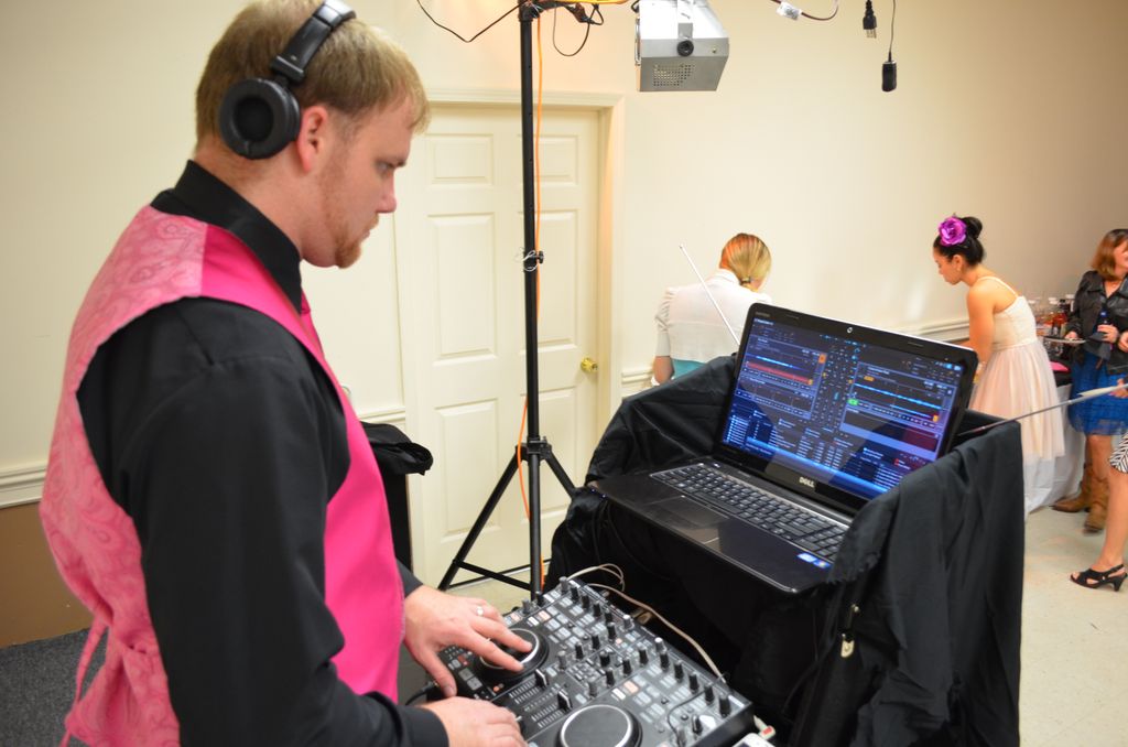 DJ Roo at Richard Strack's wedding. I was also the