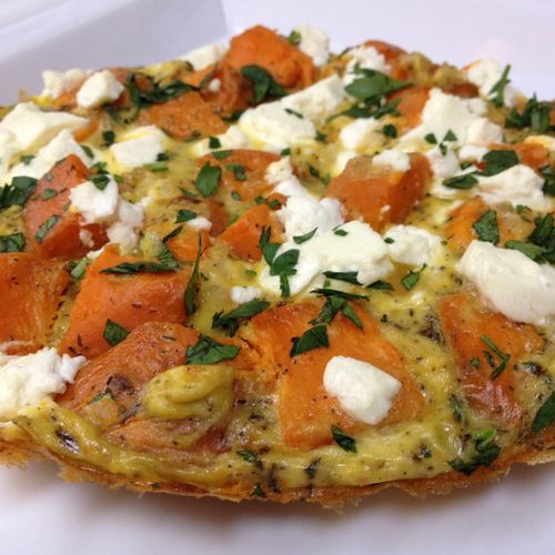 Sweet Potato & Goat Cheese Frittata - One of the 3