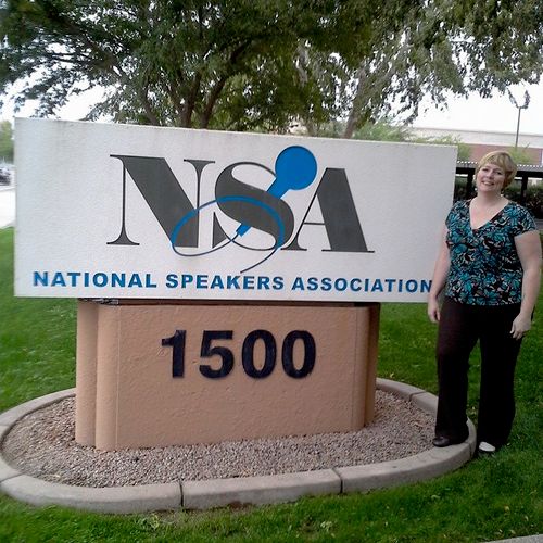 I am a member of the National Speakers Association