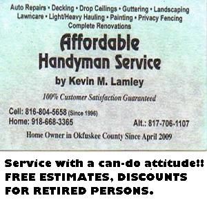 Affordable Handyman Service Oklahoma LLC