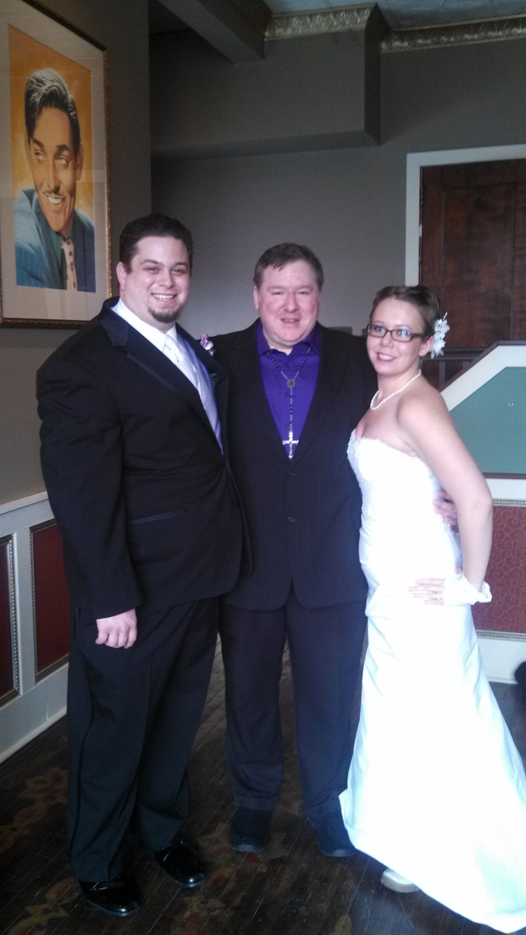 Dale Gagne with Jason and Kayla Karr.