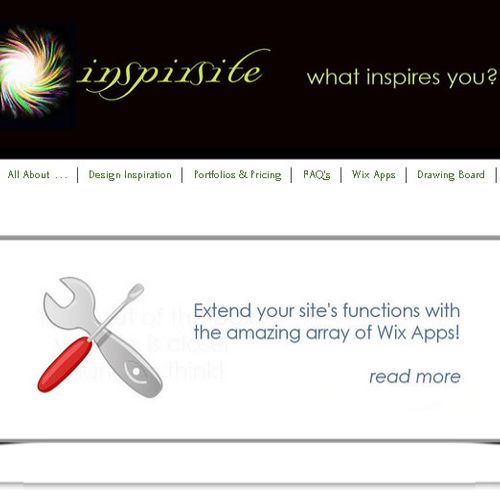 Inspirsite is the business/portfolio site for my W