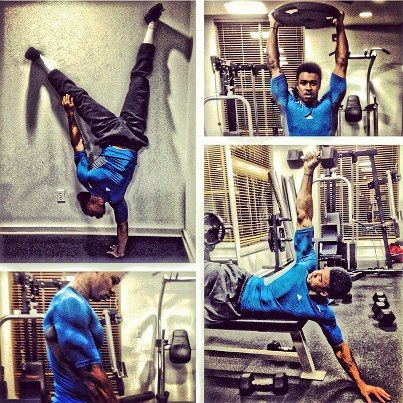 Trainers need to work out too! Shoulder work!