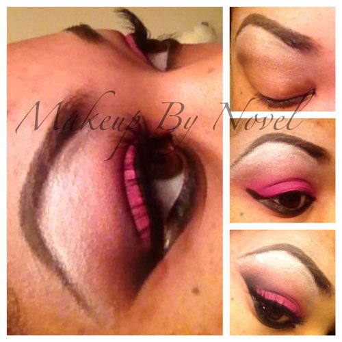 Pink shadow smoked out. A slightly bolder look to 