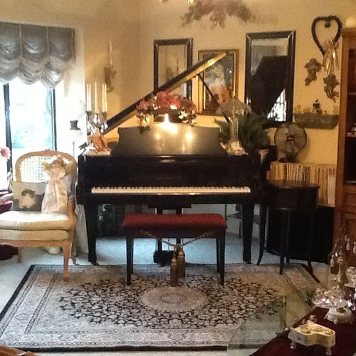 Private piano lessons in a classical victorian hom