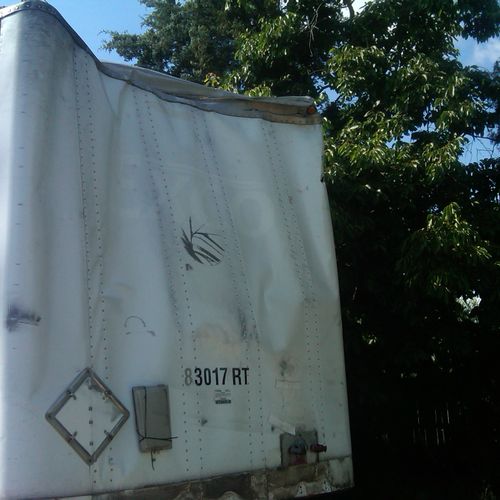 This Trailer suffered a bridge accident due to bei