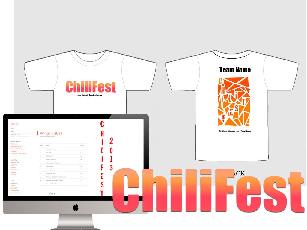 Webiste, branding mock up for charity event