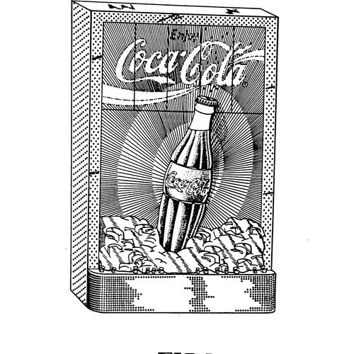 Design patent for Times Square sign. Coca-Cola