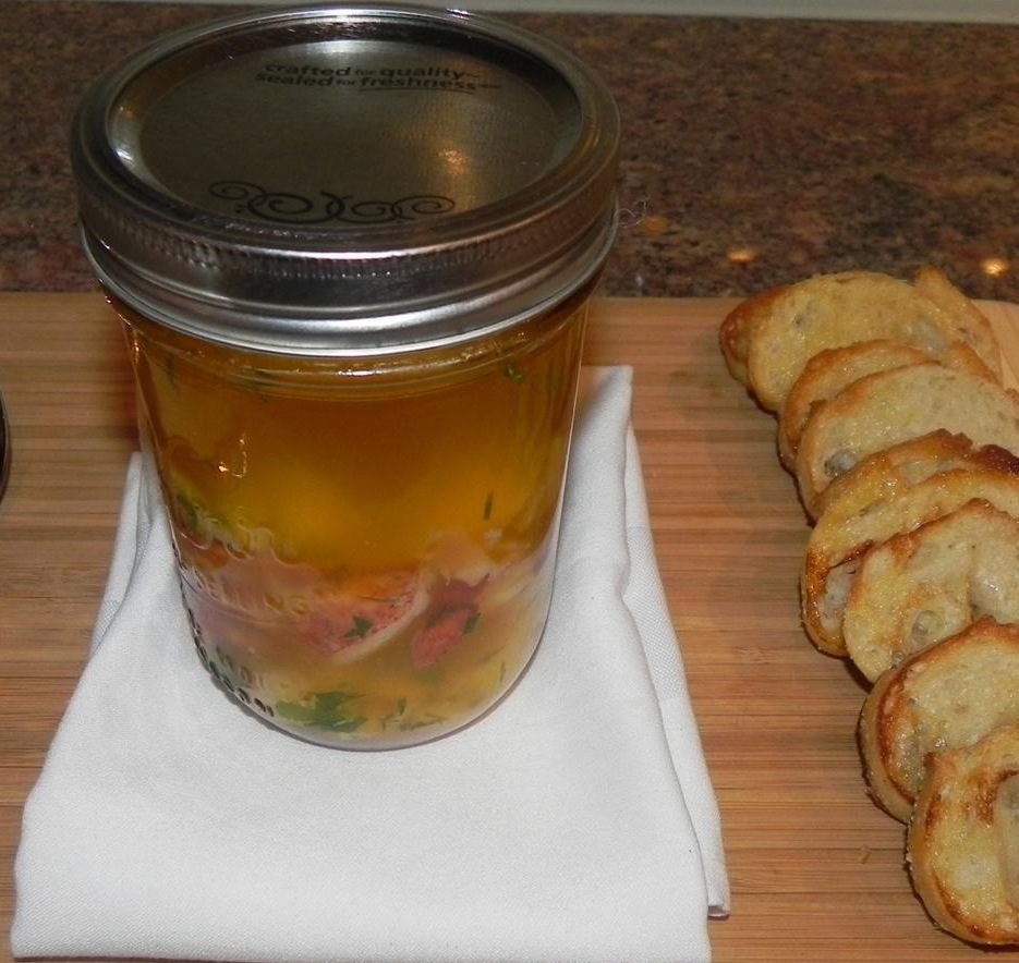 Live Maine Lobster Poached in Butter, with Truffle