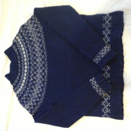 Fair Isle sweater--designed and knit by Jen