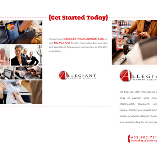Allegiant Payment Solutions brochure design