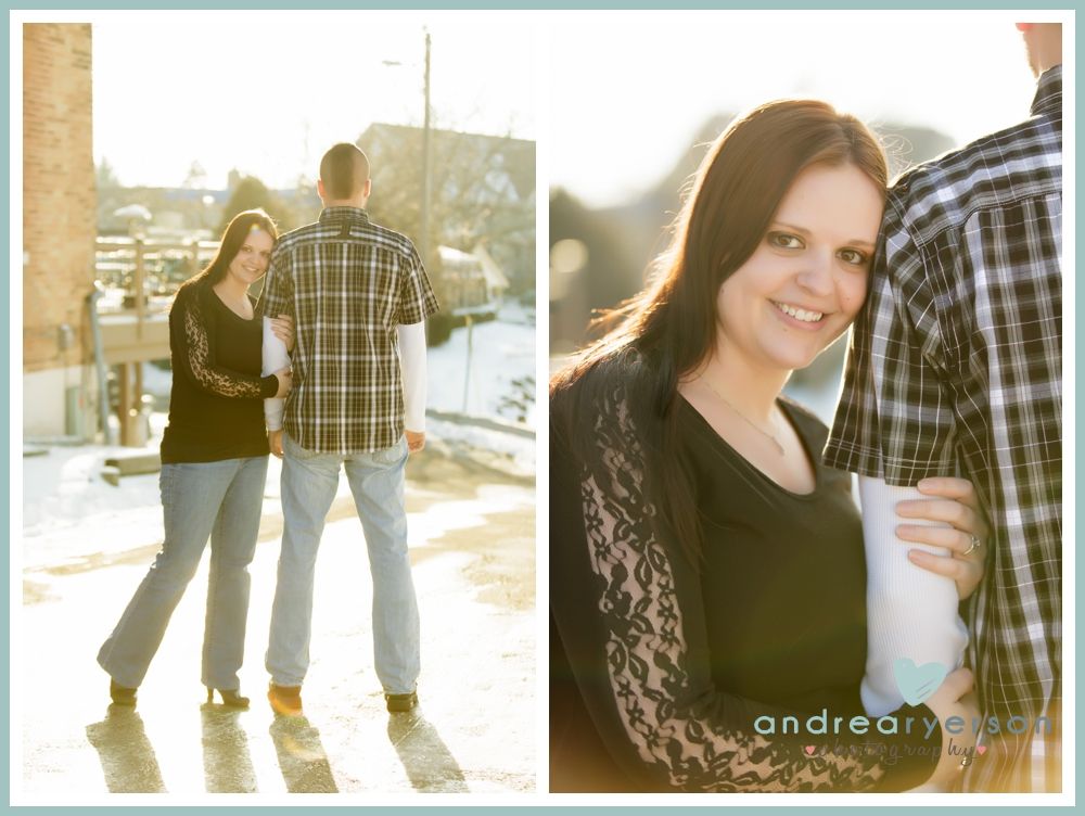 Engagement couple in Oconomowoc