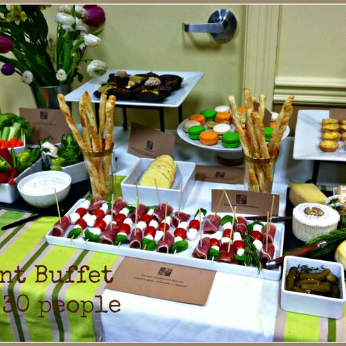 Buffet for corporate event, 30+ people