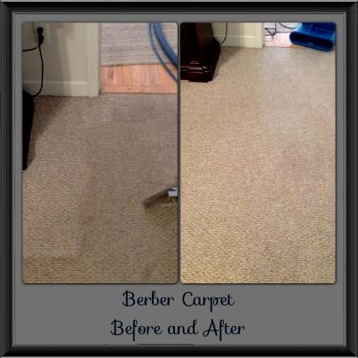 Berber Carpet Before and After Mr.Steamer Cleaning
