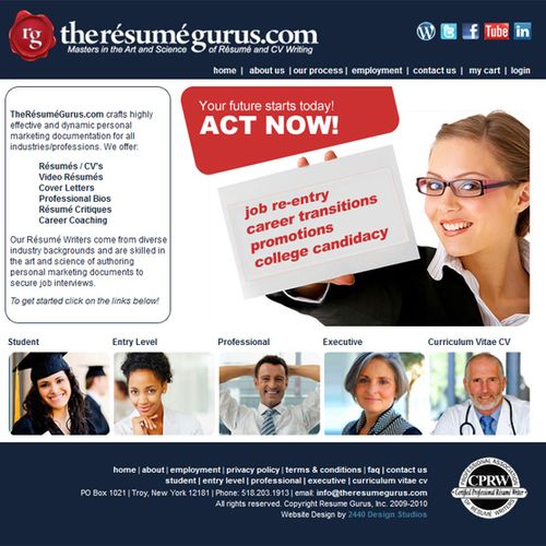 The Resume Gurus - Custom E-Commerce website