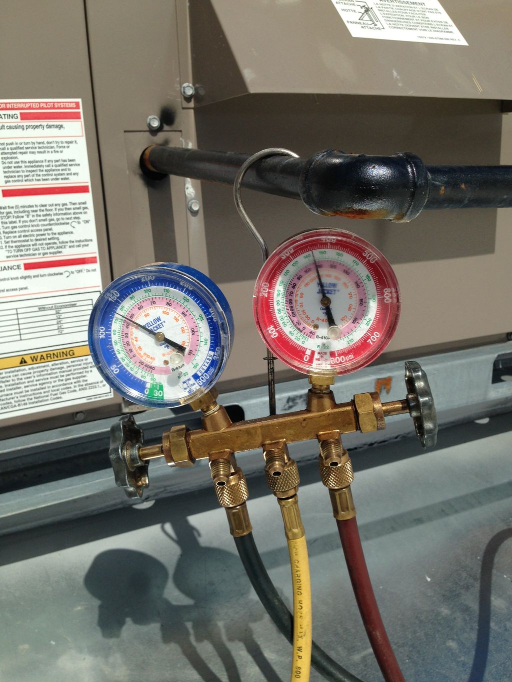 Start up on a Roof top unit.