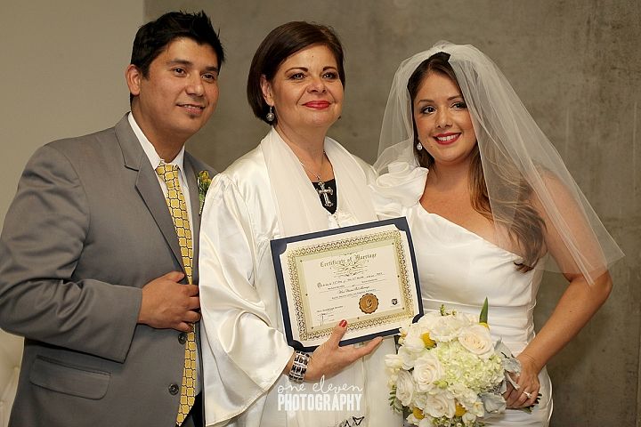 Myself and beautiful couple who celebrated their w