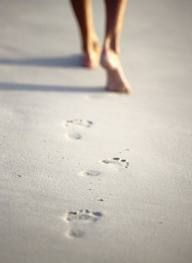 Legacy. Footprints in the Sand. Relaxing. Leisure.