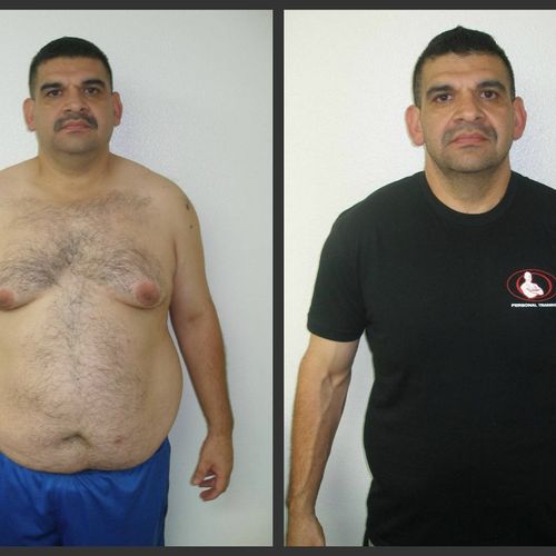 Luis lost 50 lbs. in only 12 weeks, he is now down