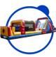 The obstacle course and 25 foot rock climb slide c
