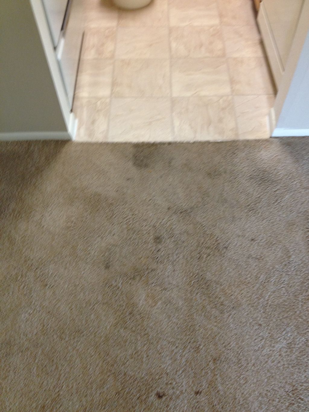 Before: Ground in dirt and grease from the kitchen