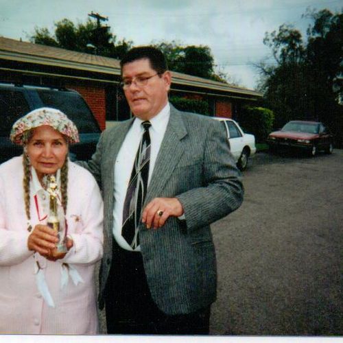 My aunt and I on a walk 2004 she is stronger then 