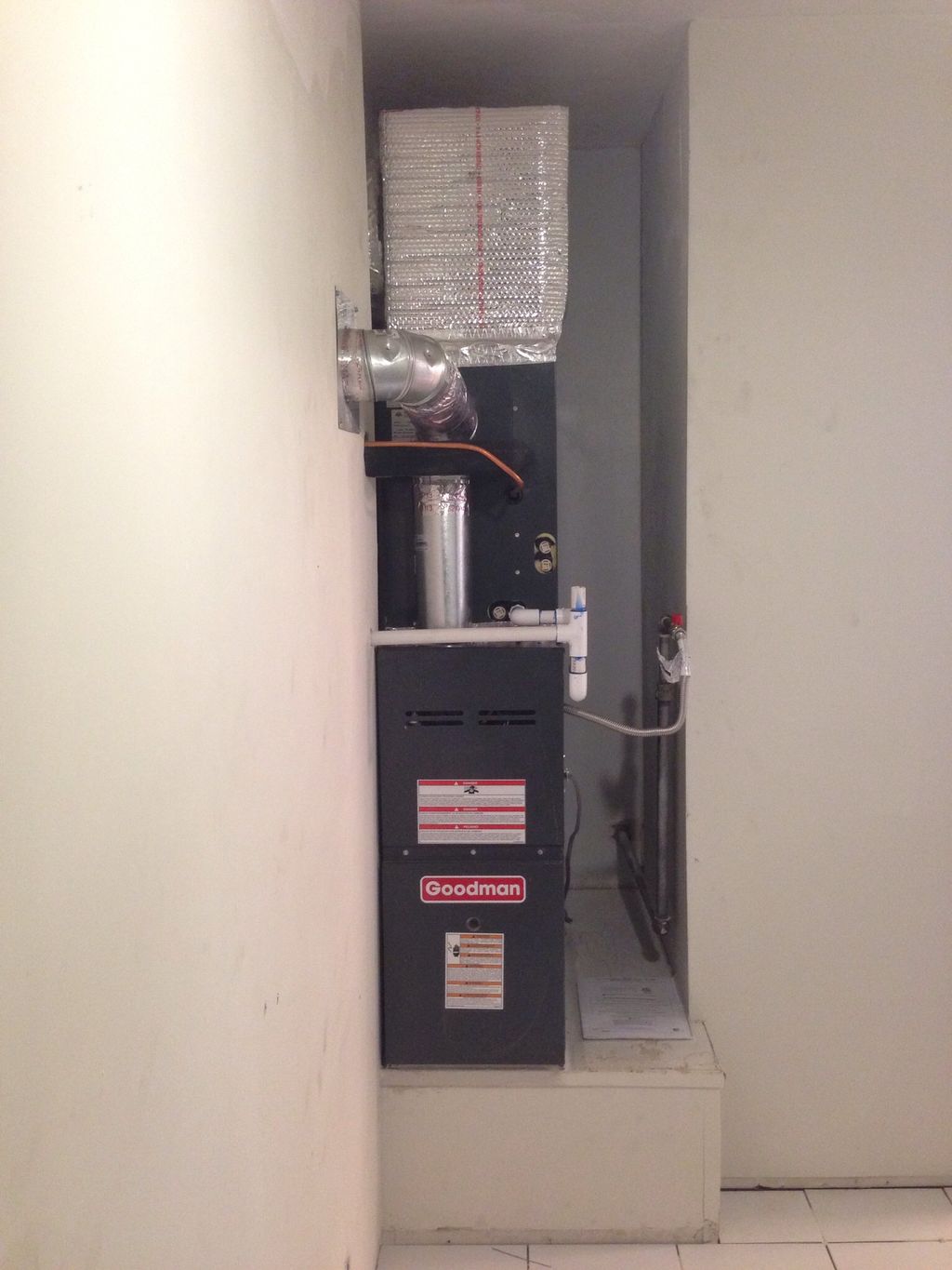 New 80,000 BTU furnace