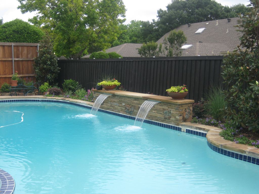 After renovation of pool and landscaping