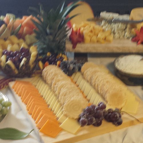 Fruit and Cheese display for Brown/Daugherty Weddi