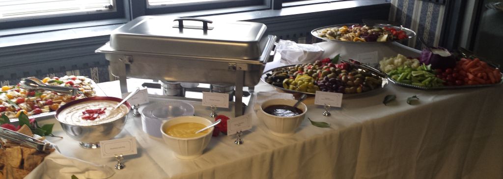 Relish and vegetable trays for Brown/Daugherty Wed