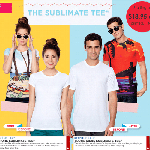 Sublimation t-shirts can be printed with whatever 