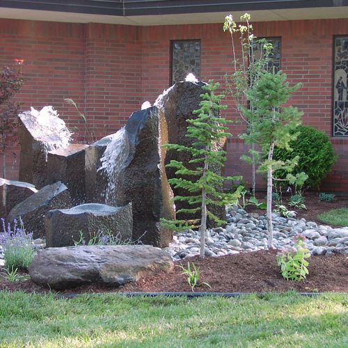 We install water features too!