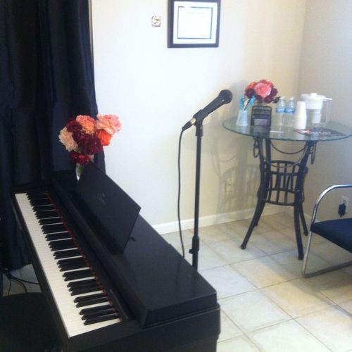 Vocal, piano, trombone, songwriting, and music the