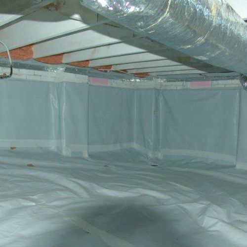 A Cleaned & Sealed Crawl Space