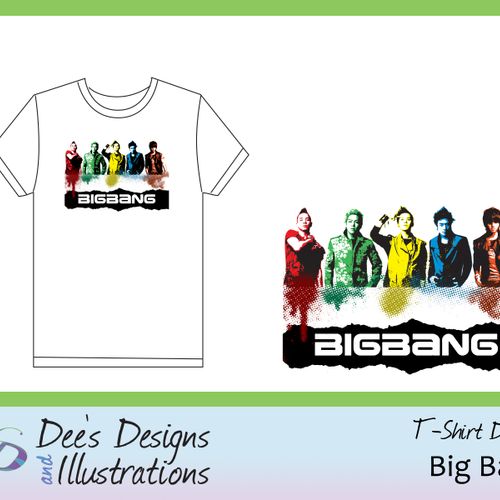 Big Bang t-shirt design.