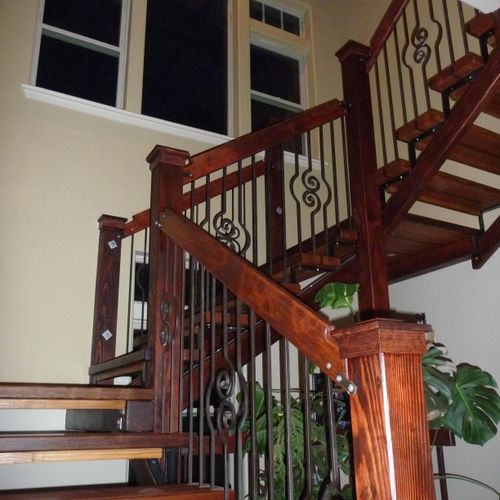 Handmade custom staircase