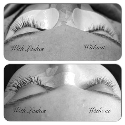 Eyelash Extensions Before/After of Sonya's Clients