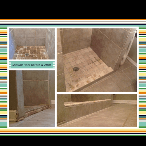New Shower floor. 
All this client wanted was a ne