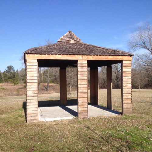 15'X15' outdoor cedar pavilion