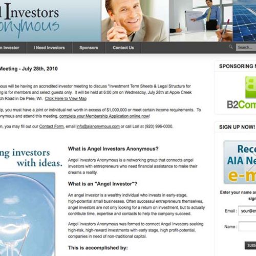 Angel Investors Anonymous Website