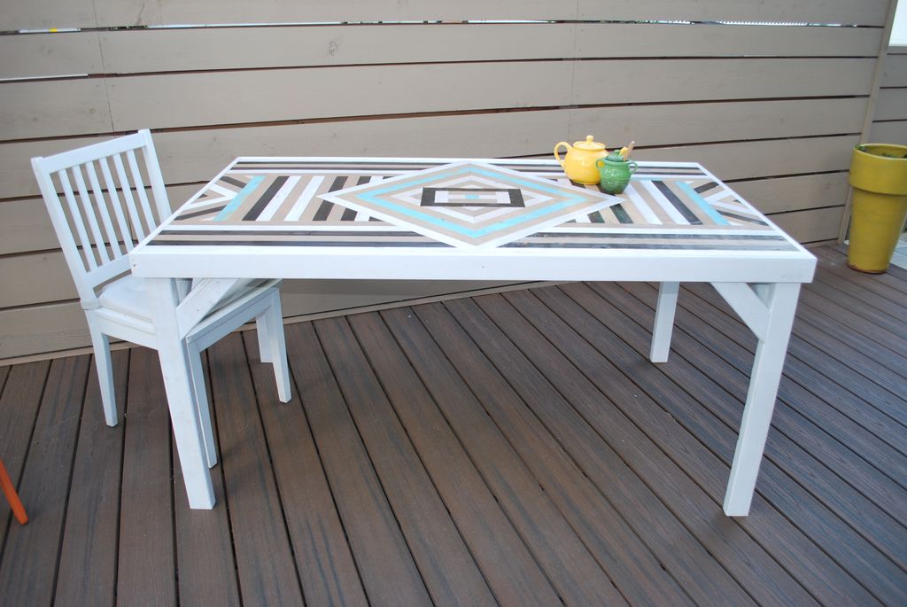 This handcrafted, reclaimed wood table that seats 