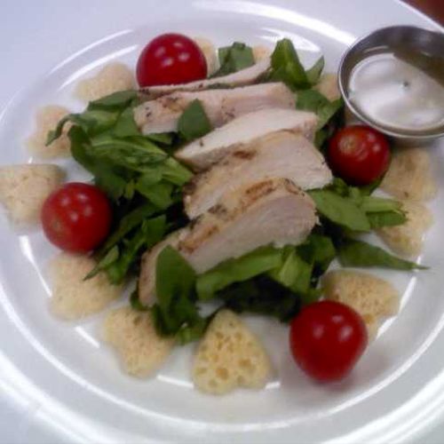 Grilled Chicken Spinach Salad w/Parmesan Cheese He