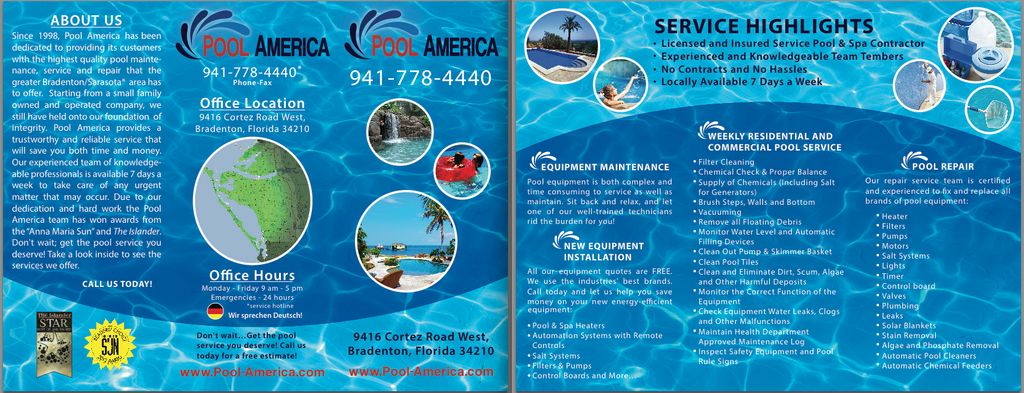 TriFold made for Pool America