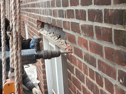 Window Lintel Replacement work. (waterproofing)