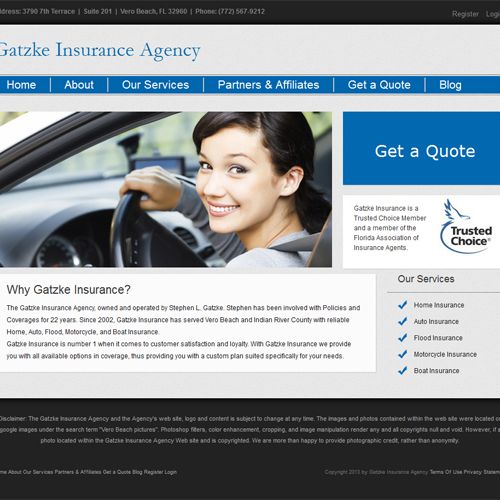 Gatzke Insurance Website