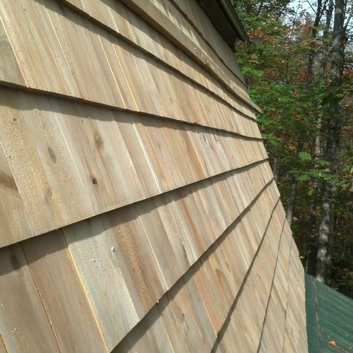 New Cedar Roofing and Siding lasts a long time and