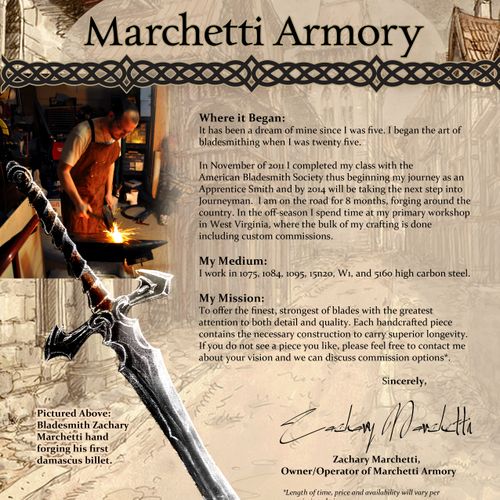 Biography page created for Marchetti Armory. March