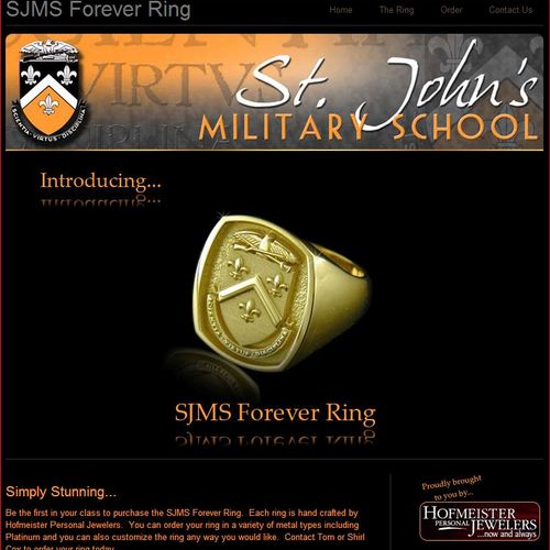 St John's Military School Forever - Website design